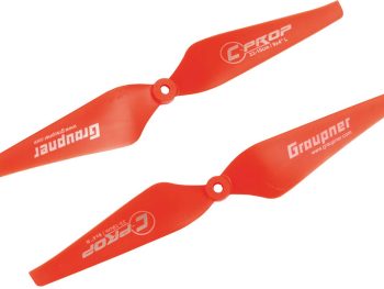 GRAUPNER COPTER PROP 10X4 (6 MM BORE) RED (1L&1R) E-1348/10X4-6